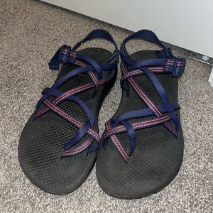 Chacos with the toe strap